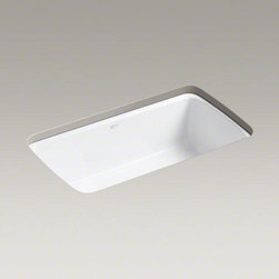 KOHLER White Cape Dory&reg; 33" X 22" X 9-5/8" Under-mount Single-bowl Kitchen Sink - Kitchen Sinks