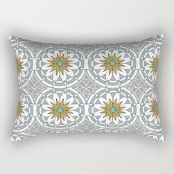 Gray Starburst Throw Pillow - Decorative Pillows