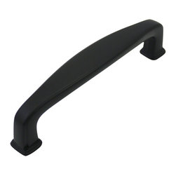 Cosmas - Cosmas 4392FB Flat Black 3-3/4&rdquo; CTC Cabinet Pull [5-PACK] - Cabinet And Drawer Handle Pulls
