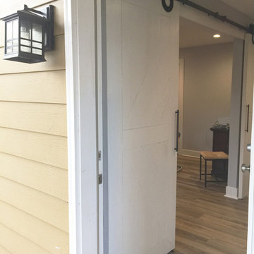 Transitional Whole Basement Makeover in Fry's Spring Neighborhood