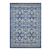 Turnbullmachine Made Area Rug, Dark Blue, 5'3"x7'9"