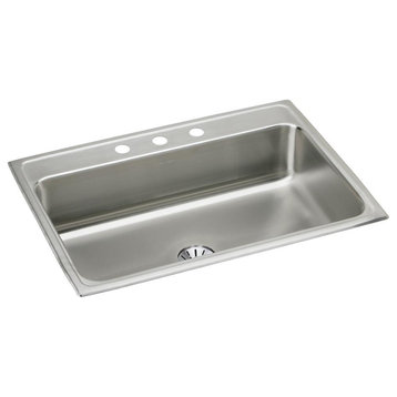 LR3122PD2 Lustertone Classic Stainless Steel 31" Sink Perfect Drain 2 Holes