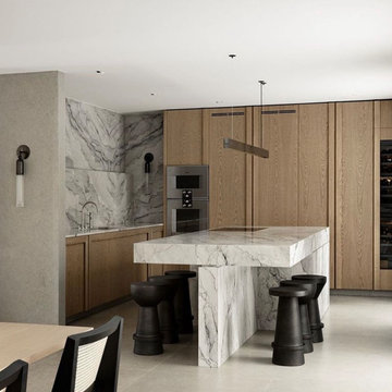 Pocket door cabinet