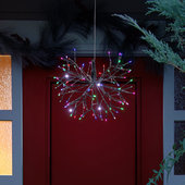 Alpine Corporation 13 in. Tall Large Hanging Christmas Ball