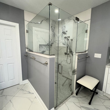 Sophisticated Haven. Primary bathroom renovation