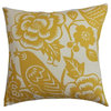 Campeche Floral Pillow Yellow 18"x18"