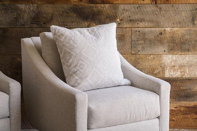 Custom Fabric & Wood Chair