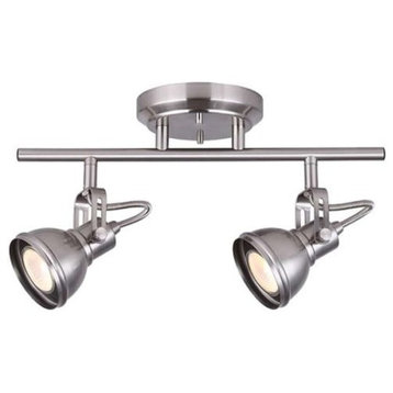 Canarm IT622A0210 Polo 2 Light 14"W Fixed Rail - Ceiling or Wall - Brushed