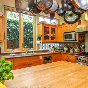 New Wood Windows in Marvelous Kitchen - Renewal by Andersen San Francisco Bay Ar