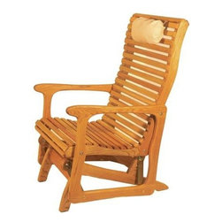 White Oak High Back Glider - Outdoor Gliders