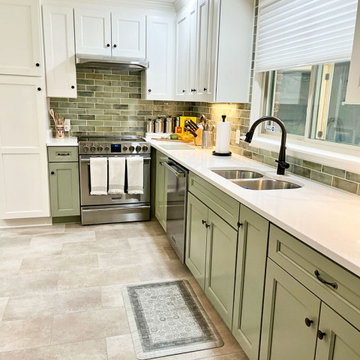 Green & Cream Serene House Remodel
