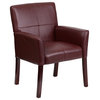 Bonded Leather Side Chair BT-353-BURG-GG