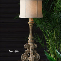 Cavour Outdoor Lamp | Uttermost - Outdoor Table Lamps