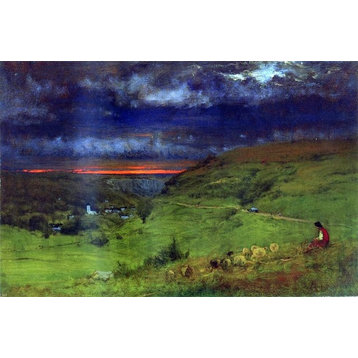 George Inness Sunset at Etretat Wall Decal