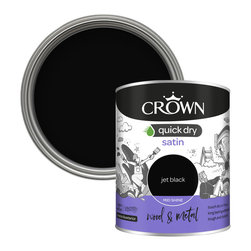 Crown Quick Dry Satin - Jet Black - Paint