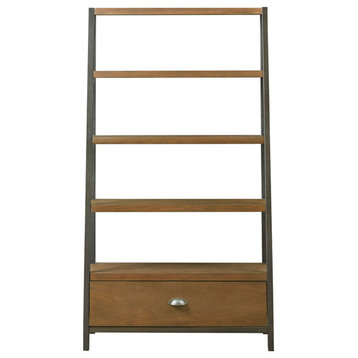 Madison Park Seymore Ladder Style Bookcase With Metal Frame