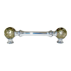 Myterra Gemstone Hardware - Gemstone Cabinet Pull, Pyrite - Cabinet And Drawer Handle Pulls