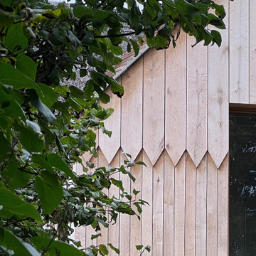 Oak cladding detail