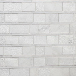 Shift Stripe Mosiac in White - Tile