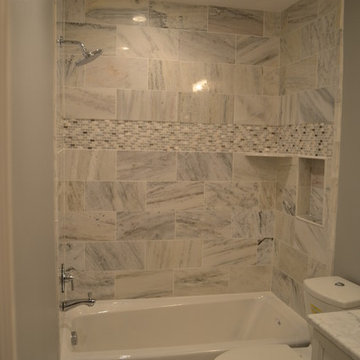 Master Bath - in White Carrara Marble