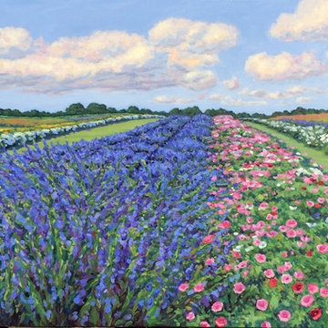 Lavender Fields II 36x60 Oil on Canvas