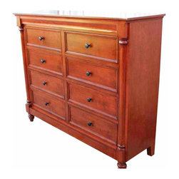 Mortise & Tenon Custom Furniture Store in Los Angeles - Aspen Bedroom Dresser in Alder Wood - Dressers