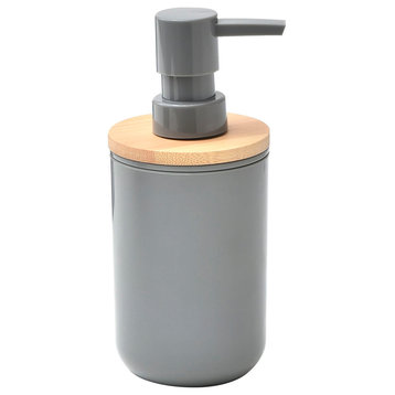 Gray Bath Hand Soap & Lotion Dispenser PADANG 10 FL OZ Bamboo