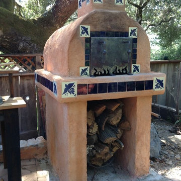 The Freeman Family Wood Fired Brick Pizza Oven in California