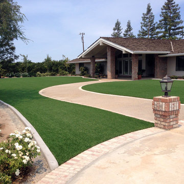 Artificial grass installation in Northern California 12