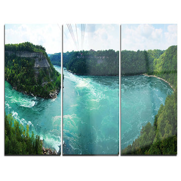 "Whirlpool Rapids" Photo Metal Wall Art, 3 Panels, 36"x28"