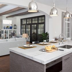 White Macaubas Quartzite Kitchen - Products