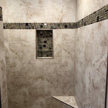 New Home-Geneseo, IL Koch Cabinets Birch Mocha Gray Lagoon MSI Quartz