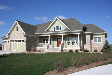Traditional exterior home idea in Chicago