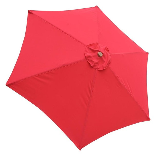 6 Rib Umbrella Replacement Canopy Cover Contemporary Outdoor 6 Rib Umbrella Replacement Canopy Cover Red