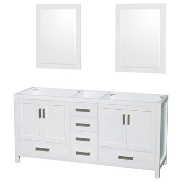 Wyndham Collection WCS141472DSXXM24 Sheffield 71" Double - White