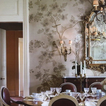 Hand painted wallpaper showroom