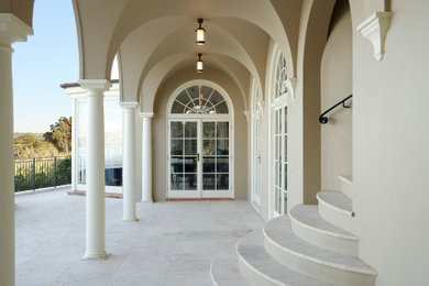 This is an example of a mediterranean verandah in Sydney.