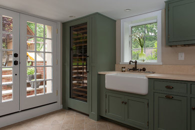 Inspiration for a timeless entryway remodel in New York