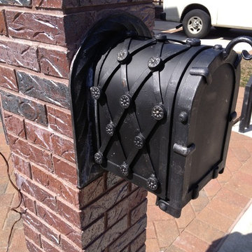 Mailbox and Iron Tables
