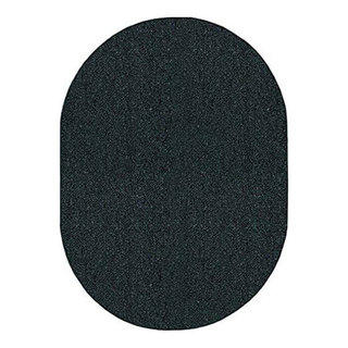 Saturn Collection Solid Color Indoor Outdoor Area Rugs, 6' x 8' Oval ...