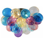 Akari - Colored Glass Bubble Flush Mount, Large - "Somewhere over the rainbow, skies are blue, and the dreams that you dare to dream really do come true.” ― E.Y. Harburg