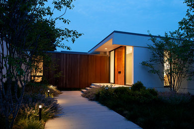 Inspiration for a modern entryway remodel in New York