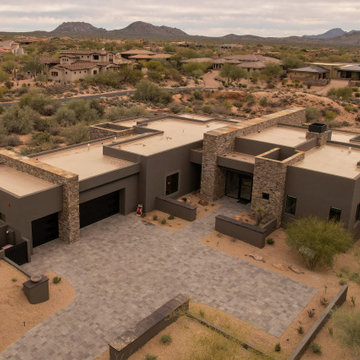 Exterior shot of one of our Mirabel homes in Scottsdale Arizona
