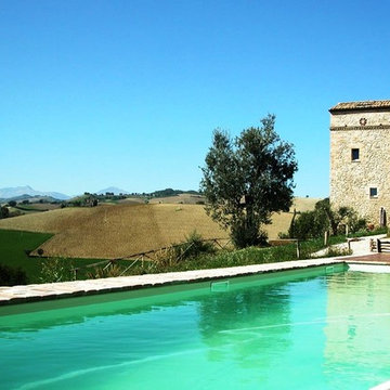 the watch tower in Montedinove, Le Marche