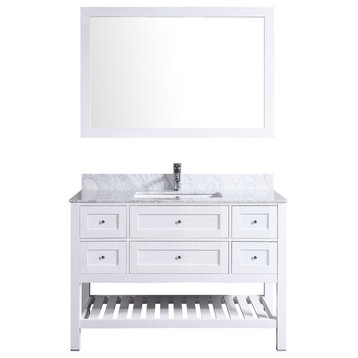 Vanity Cabinet Set White 41.375"W LV6-42W