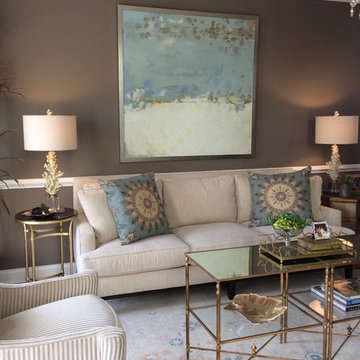 Elegant Princeton Living Room by Juliana Ferrazzi,Black-eyed Susan designer