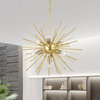 Tribeca 7 Light Soft Gold With Polished Brass Accents Pendant Chandelier