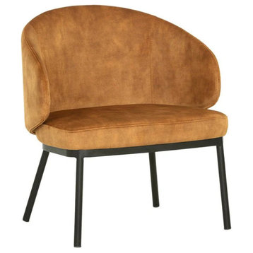 Frazier Lounge Chair - Black - Nono Tapenade Gold