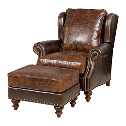 Leather Club  Chairs and Ottomans - Products