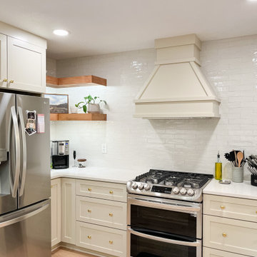 White Modern Kitchen Remodel